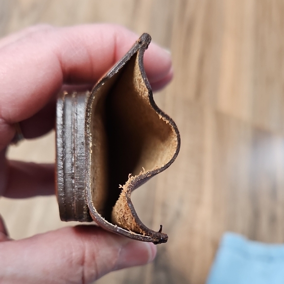 Disney Brown Leather Men's Mickey Mouse Golf Card Holder And Money Clip - Picture 5 of 10